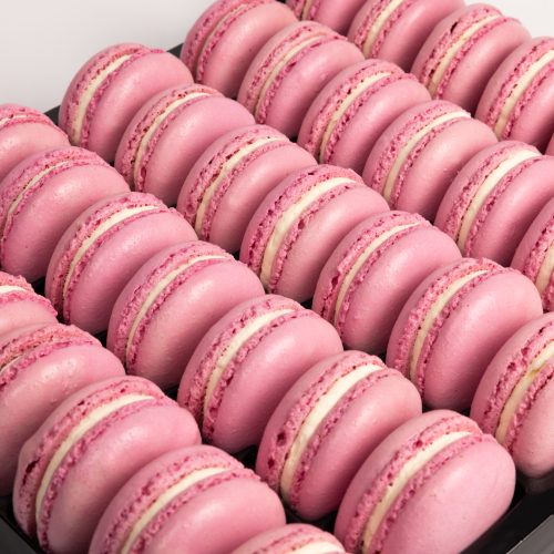 Rose Macarons – Tray of 35