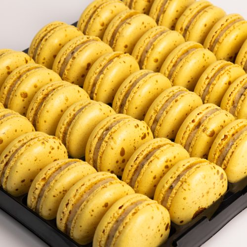 Pineapple Mint Jam Macarons – Tray of 35