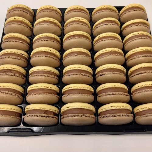 Hazelnut Praline Macarons – Tray of 35