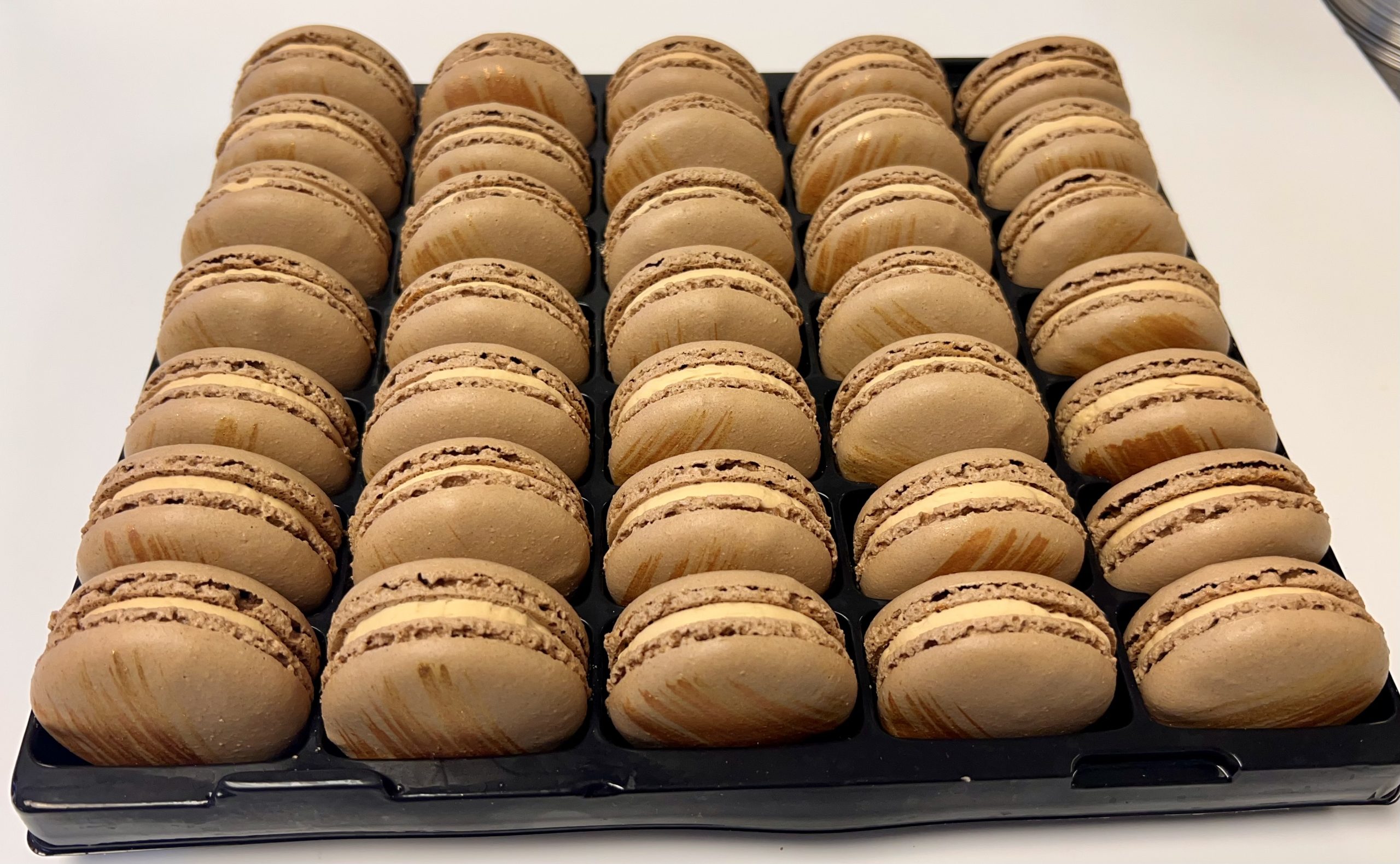Salted Caramel Macarons – Tray of 35