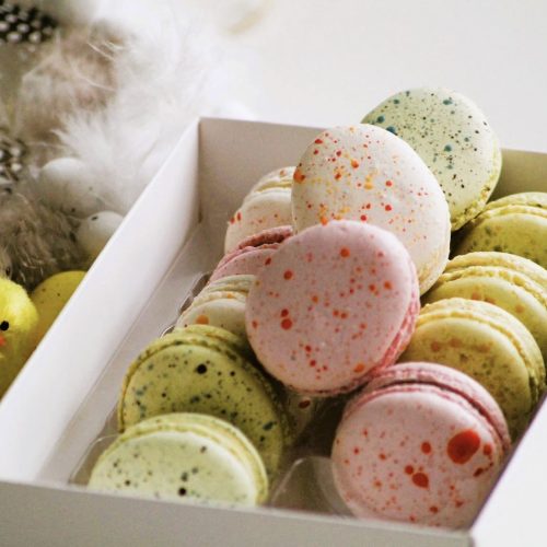 Easter Egg shaped Macarons
